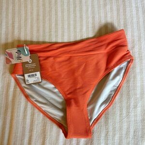 Orange Mid Rise Bikini Bottom